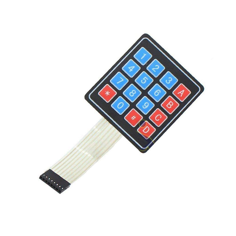 DEVMO 2PCS 4 x 4 Matrix Array 16 Key Membrane Switch Keypad Keyboard Compatible with Ar-duino/AVR/PIC