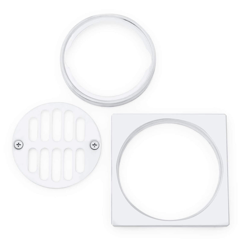 Signature Hardware 446689 4-1/4" Standard Shower Drain Cover Chrome