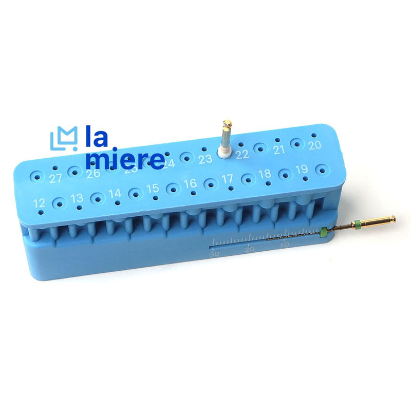 Dental Endodontic Measuring Tools File Holder, Autoclaveable Endo Files Block Measuring Instrument Ruler B-Upside Measure B-Side
