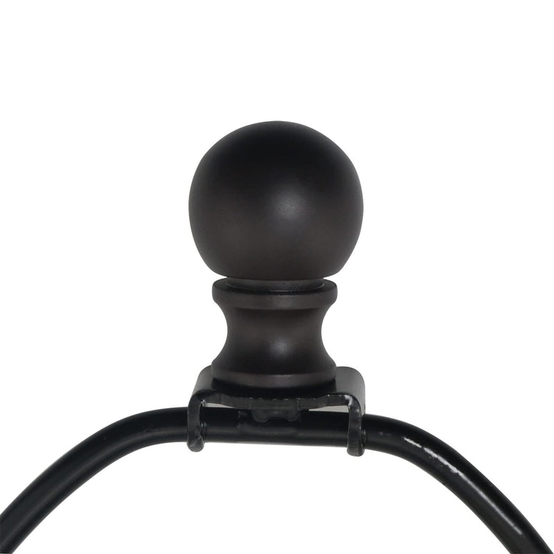 2pcs Dual -Thread Lamp Finial Oil Rubbed Bronze Steel Ball Knob Lamp Shades Finials Cap Knob Lamp Decoration for Lamp Harp Holder
