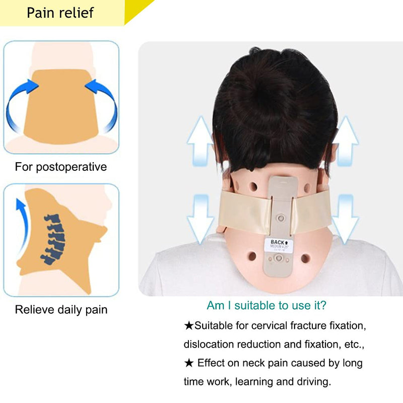 Philadelphia Neck Brace Foam Lightweight Soft Cervical Collar Height 3 1/4 Inch Immobilizer Collar Support Neck Traction Device Neck and Head Braces (SizeL) Odorless L