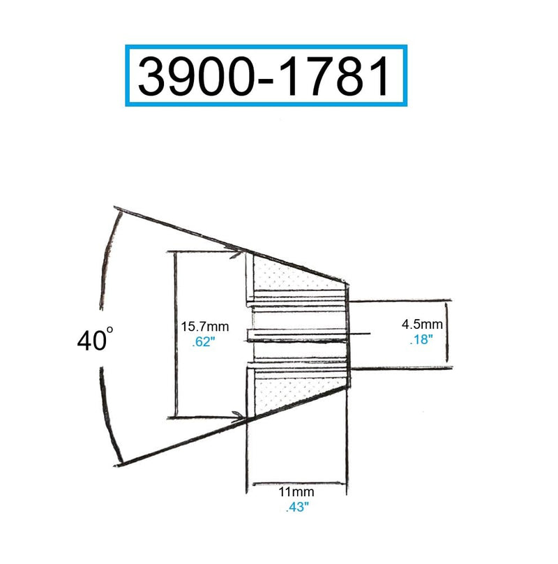 HHIP 3900-1781 Rubber Flex Collet, 4.2 mm