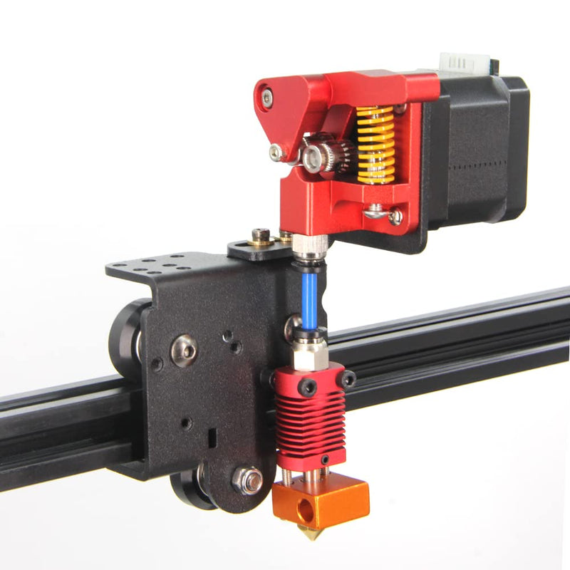 Ender 3 Direct Drive Upgrade Kit Aluminum Plate with Dual Gear Extruder Kit with Motor Easy Print TPU Flexible Filament for Ender3/3 V2/3 Pro/CR10 (Aluminum Plate+Dual Extruder+Motor Kit) Aluminum Plate+Dual Extruder+Motor Kit