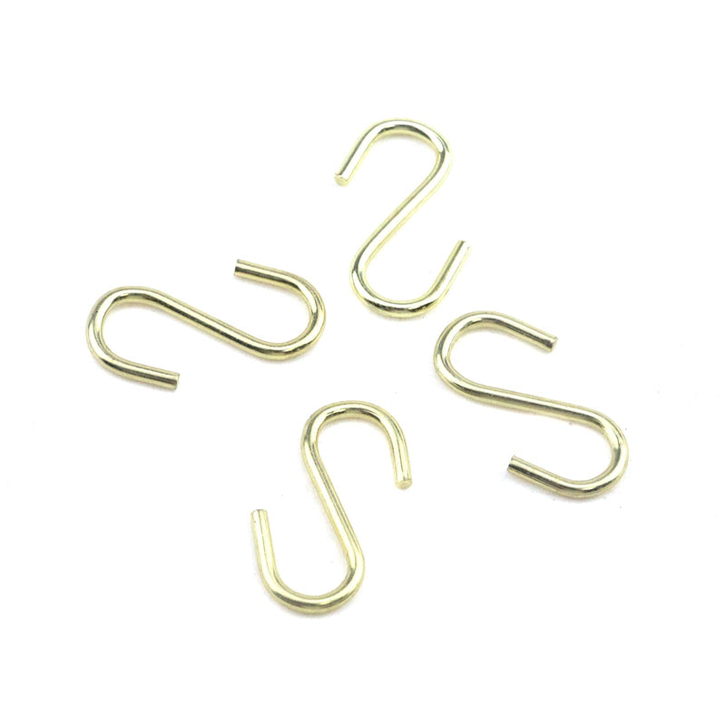 T Tulead S Shaped Hooks Iron Hanging Hooks Light Duty Hanger Hooks 2x27mm Decorative Mini Hooks Pack of 40 for Hanging Jewelry,Purse,Key