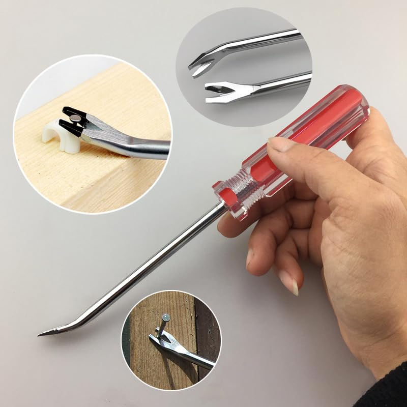 3PCS Upholstery Staple Remover, Staple Puller with Tack Puller Tool,Nail Puller for Removing Nails in Furniture, Floor, Wooden Box, Photo Frame, Carpet
