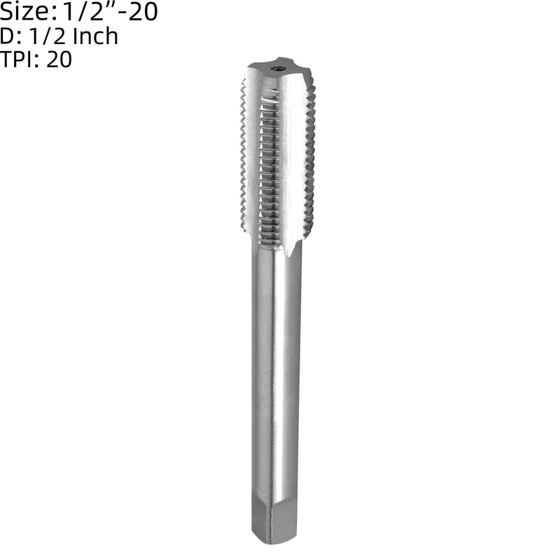 Burkit 1/2"-20 UNF Tap and Die Set, 1/2 x 20 UNF Machine Thread Tap and Round Die Right Hand 1/2-20 UNF