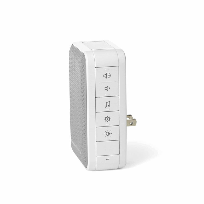 Honeywell Home RDWL313P2000 Doobell Plug-in Wireless Doorbell & Push Button-3 Series, Gray Wireless Doorbell Plug-in w/Push Button Strobe Light