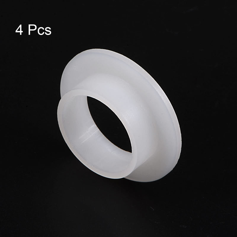 HARFINGTON 4pcs Flanged Sleeve Bearings 26mm Bore 30mm OD 12mm Length Nylon Bushings for Shaft, White 26mm x 30mm x 12mm - NewNest Australia