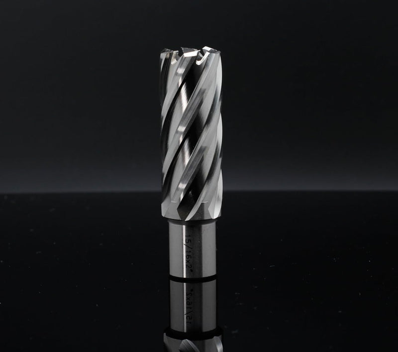 OSCARBIDE 15/16" x 2" HSS Annular Cutter 3/4" Weldon Shank Mag Drill Bit | 2 Flat |15/16"Cutting Diameter | 2"Cutting Depth | Burr-Free Holes | Rapid Chip Removal | 10x Faster Than Twist Drills