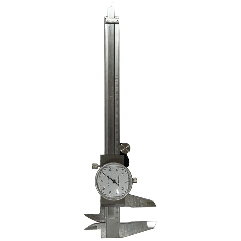 6 Inch Dial Caliper, MFQNENLK 4-Way Measurement Calipers, 0.001 Accuracy Imperial Shockproof Measuring Tool with Plastic Case