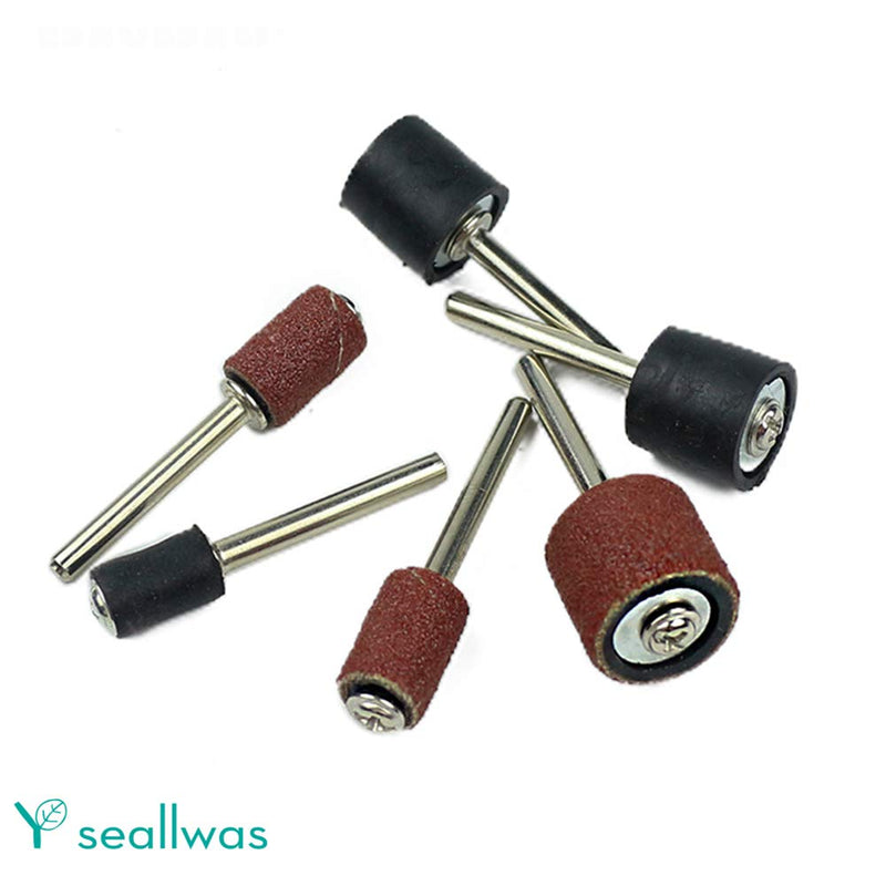 Yesallwas Sanding Drum Set 186pcs Sanding Ring #80#120#240 sanding cylinders Bands Polisher Supplies Sand Circle Tools Grinding Head for Rotary Tools