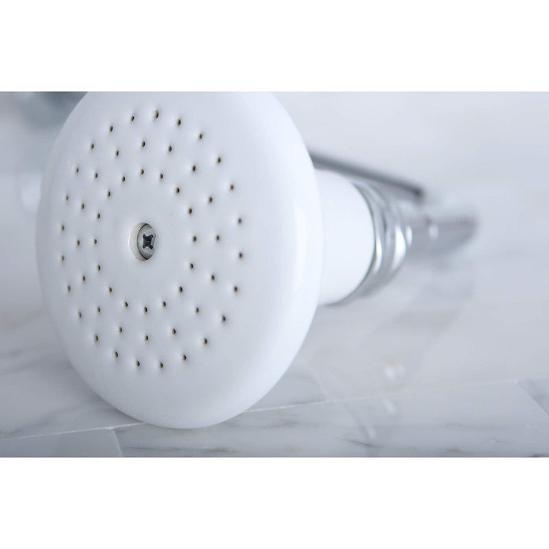 Kingston Brass P50C Designer Trimscape Victorian Ceramic Showerhead, Polished Chrome