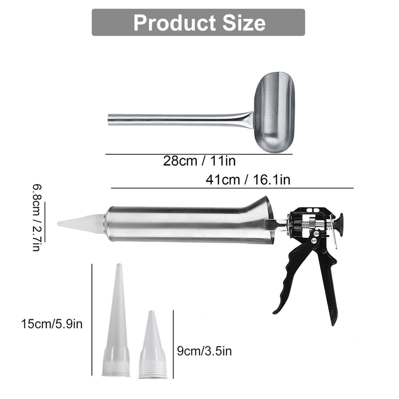 41cm/16.1in Heavy Duty Manual Caulking Gun for Tile Grout