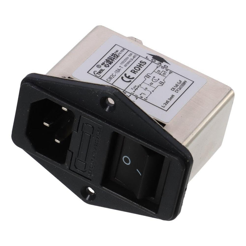 EMI Filter IEC 320 C14 Wide Application Solder Lug Terminals Easy to use EMI Filter