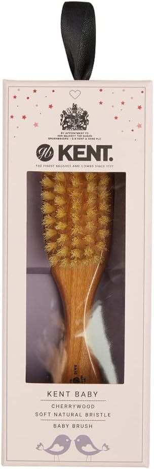 KENT Baby Hairbrush Natural Wood Made in England - NewNest Australia