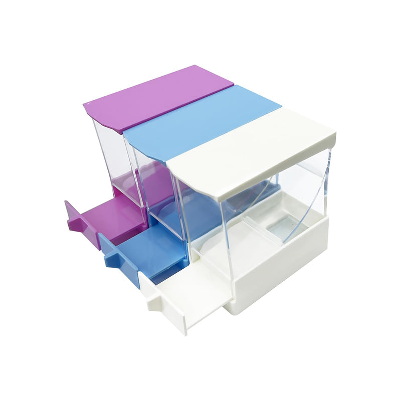 Dental Cotton Roll Dispenser, YOUYA DENTAL Professional Press on Plastic Cotton Roll Holder Organizer for Home Dental Pharmacy Dentist Cotton Roll Storage Box with Nonslip Base for Dental Lab Press White