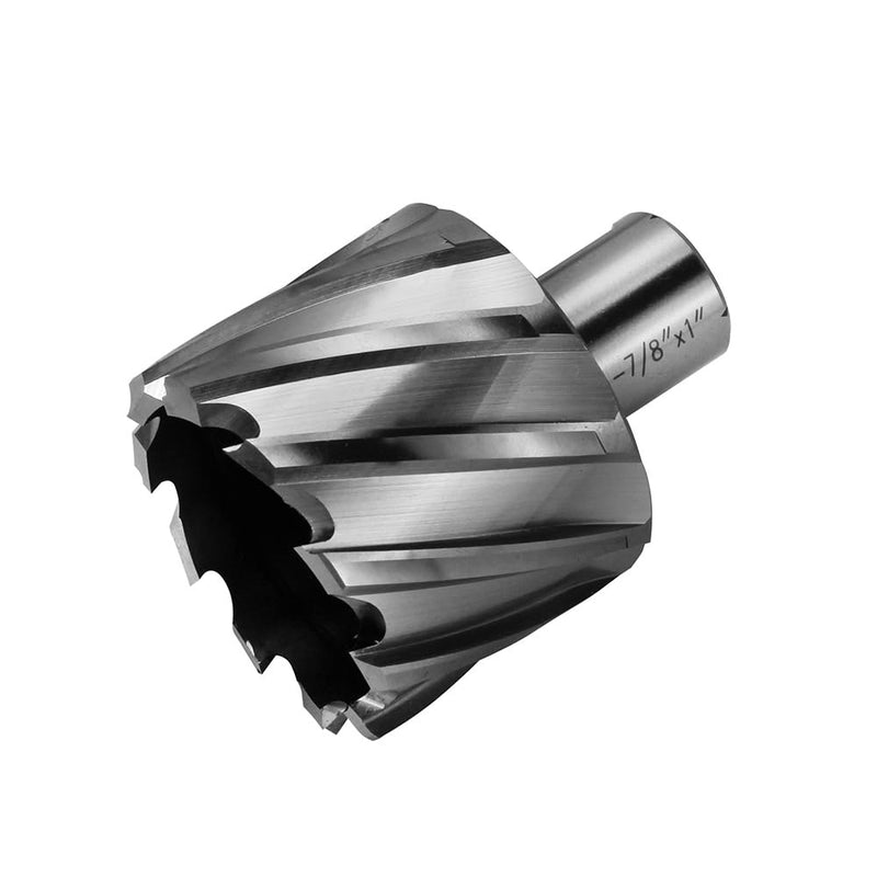 Annular Cutter JESTUOUS 1-7/8 * 1 Inch Cutting Diameter 3/4 Weldon Shank 1 Cutting Depth with Pilot Pin Slugger Bits HSS Kit for Magnetic Drill Press,1 Piece