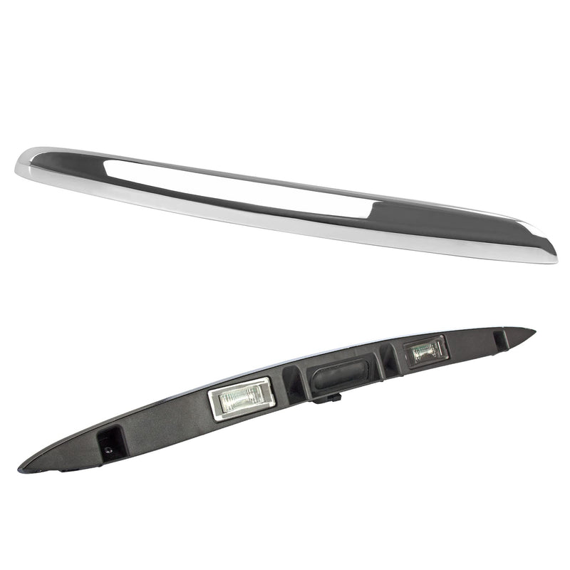 51132753603 Rear Trunk Handle for Mini Cooper, Chrome Trunk Liftgate Tailgate Hatch Pull Handle with Lamp for 2005-2015 Mini Cooper S R56 R57 R58 R59 R60 R61