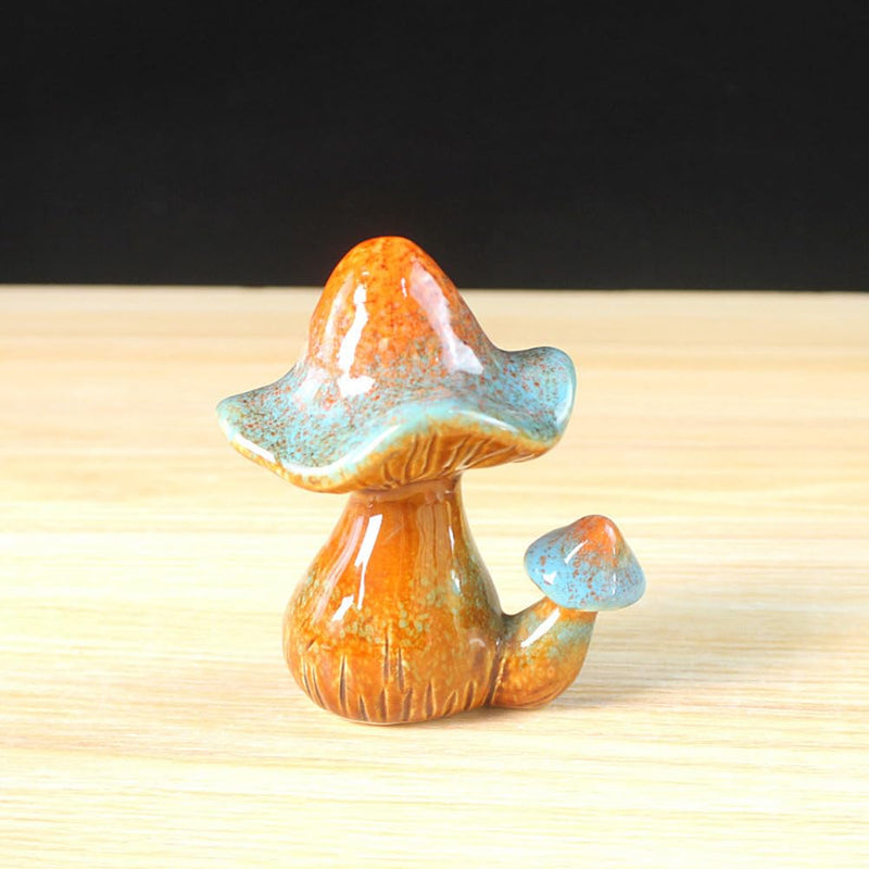 Mushroom Toilet Bolt Caps Porcelain Toilet Bolt Covers Decorative,Fun Toilet Screw Cover Caps,2Pcs Ceramic Mushroom Toilet Screw Caps,Toilet Bowl Bolt Covers for Bathroom Decor,Easy to install (D) D