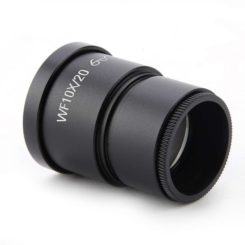 ZJchao 10X Stereo Microscope Eyepiece, 2 pcs WF10X/20, Black, Optical Glass + Metal, Triocular Binocular Stereo Microscope, 30mm Mounting Size