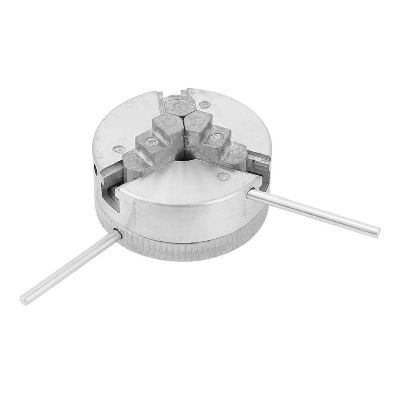 Mandrin M12X1 3 Jaw Chuck for Wood Lathe,1 X 8Tpi Wood Lathe Chuck,Mini Lathe 3 Jaw Chuck,M14 Lathe Chuck,Mini Lathe Tools Z011 Zinc Alloy 3?Jaw Chuck Clamp Accessory for Mini Metal Lathe