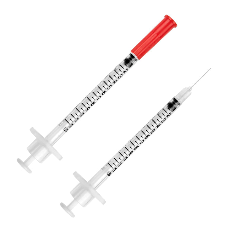 UltiCare VetRx U-40 UltiGuard Safe Pack Pet Insulin Syringes 3/10cc, 29G x 1/2", 100ct (with 1/2 Unit Markings)