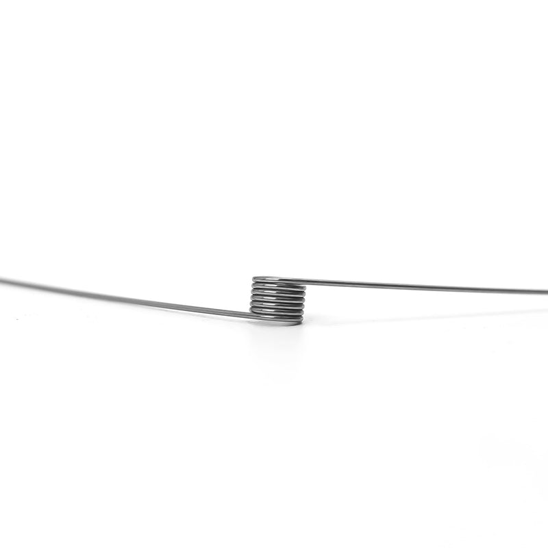 40pcs Stainless Steel Small Torsion Spring, 0.01" Wire Diameter, 0.16" Outside Diameter, 120 Degree Tiny Torsional Assortment for Repair, Woodworking, DIY Kit, Light Duty Mini Hair Clip Replacement
