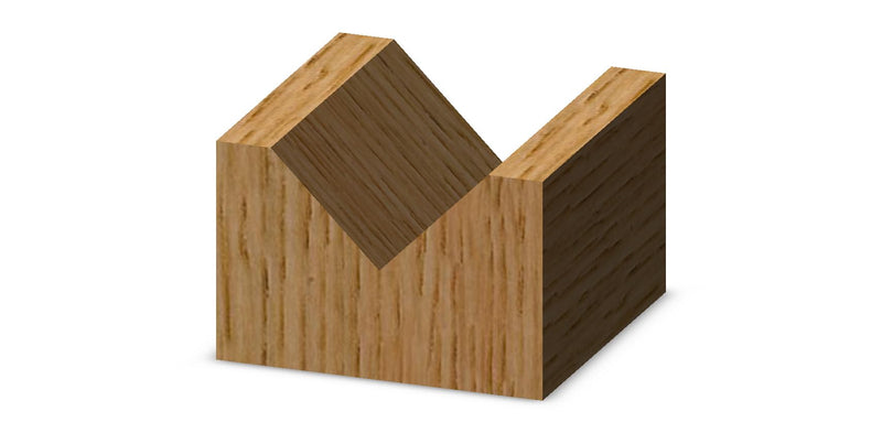 Whiteside Router Bits 1503 V-Groove Bit with 90-Degree 1/2-Inch Cutting Diameter and 1/4-Inch Point Length