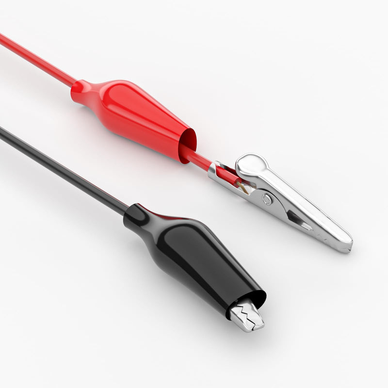 Goupchn 10PCS Alligator Clips Electrical Test Leads Dual Ended Crocodile Clips Jumper Wires for Circuit Connection Electrical Testing Red&Black Red+Black