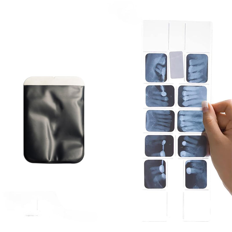 Dental X-Ray Barrier Envelopes 100pcs Phosphor Plate Envelope for Dental X-Ray Phosphor Plate Imaging Sensor (Short Side Opening #2) Short Side Opening #2