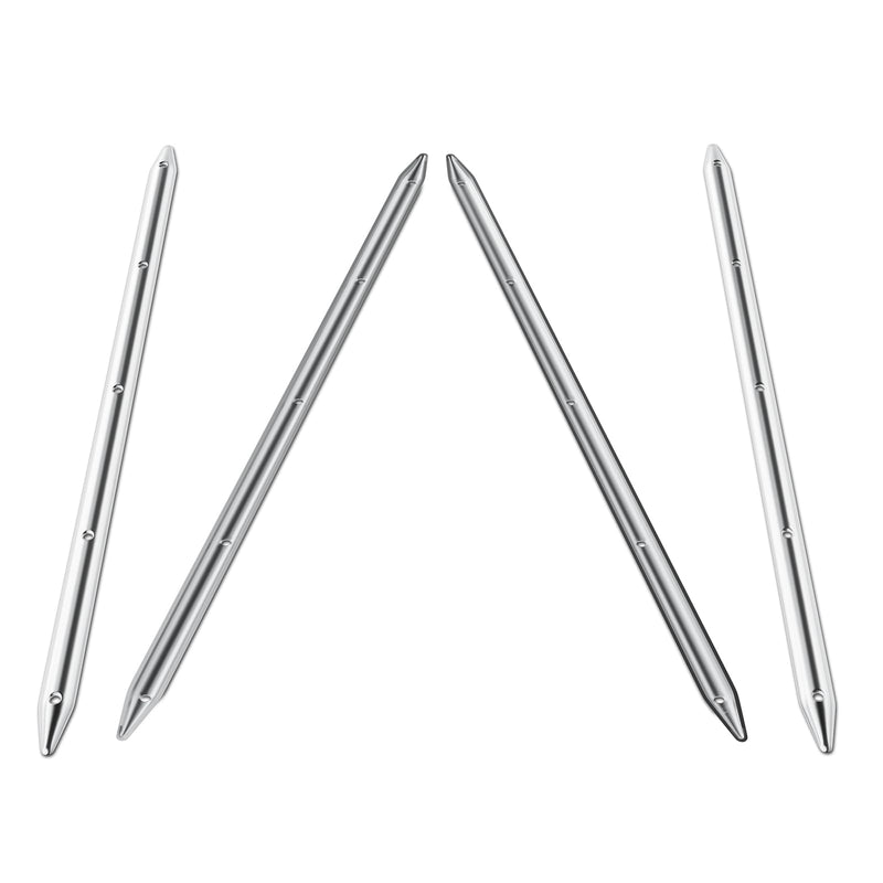 NovelBee 4pcs 24" x 3/4" Boat Rub Strakes,316 Stainless Steel Line Rub Strake Protection for Marine Boat Yacht RV