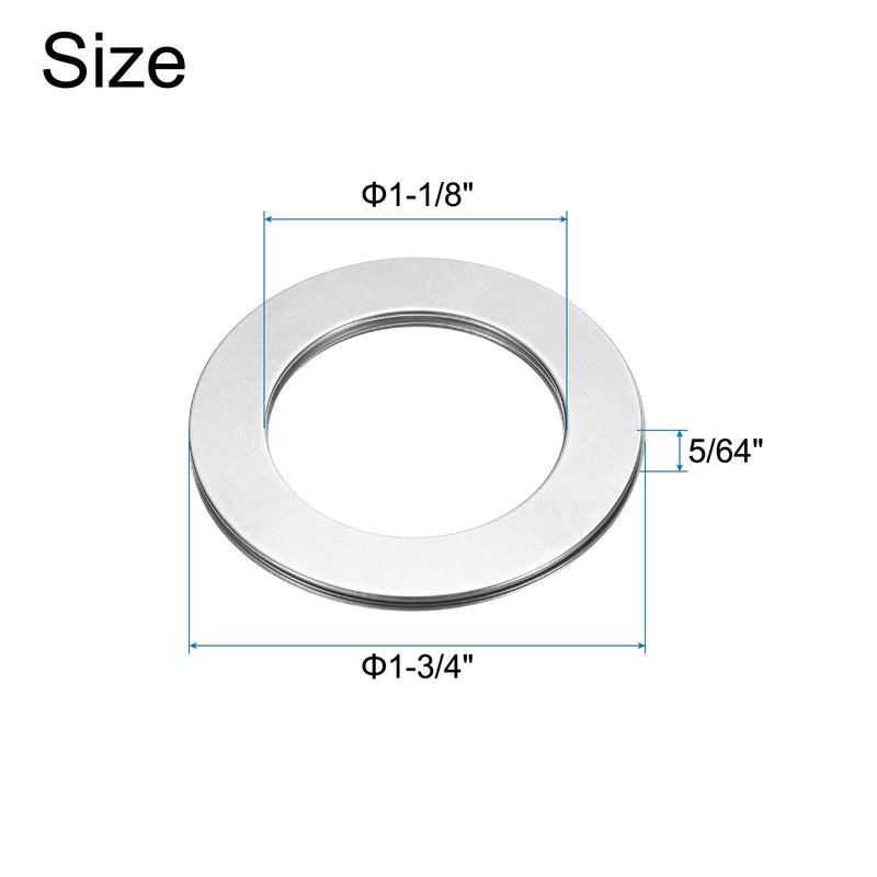 uxcell 5 Sets NTA1828+2TRA Thrust Needle Roller Bearings with Washers, 1-1/8 x 1-3/4 x 5/64 inch Chrome Steel Needles Roller Bearing, P5 (ABEC 5)