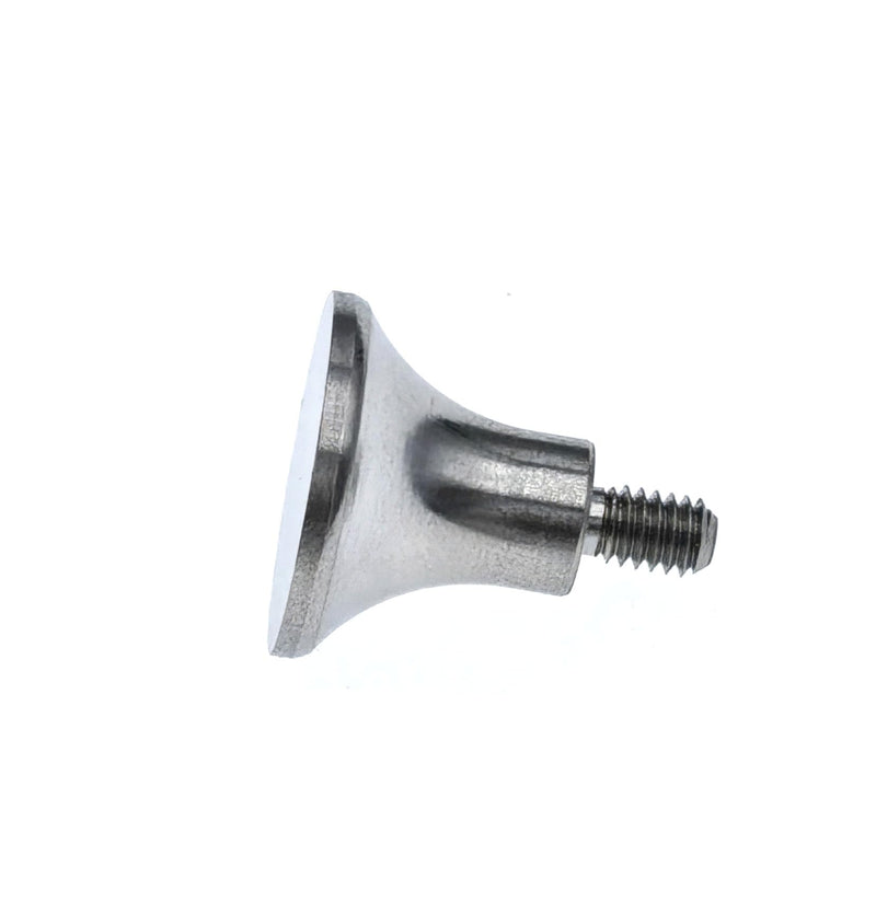 SUXING Flat Contact Points for Dial Digital Indicator Depth Gauge Thickness Gauge 4-48 UNF Thread Bell Contact Points PT06632-3 (1/2 Inch Diameter) 1/2 Inch Diameter