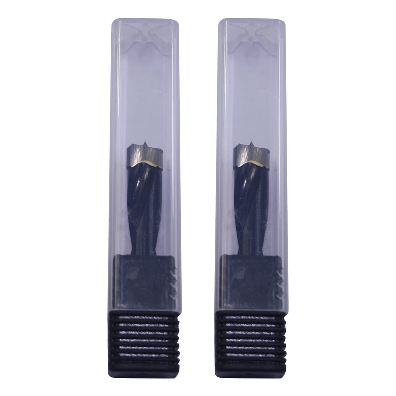 Dual-Spindle Wood Doweling Jointer Drilling Bits,2pcs 6mm Dia x 57mm L x 8mm S Carbide Tipped R/H Rotation 2X6mm Drilling Bits