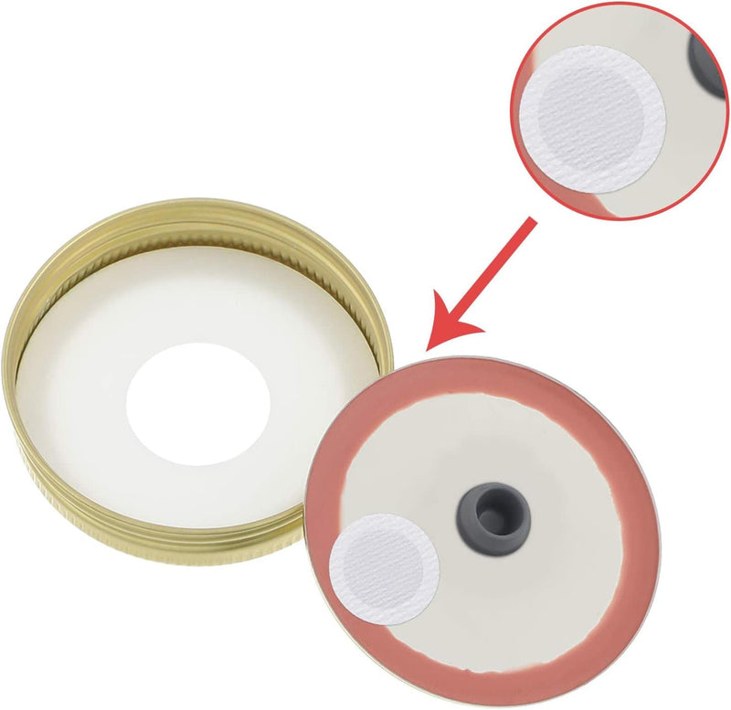 Synthetic Filter PaperStickers, 20 mm, 0.3 μm, Monotub Filter, Filter Discs Mycology - MonotubMushroom Fruiting Chamber Synthetic Filter Disc (30) 30