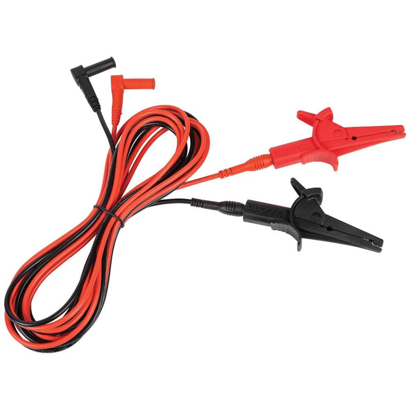 Klein Tools 69367 Alligator Clip Test Leads, Heavy-Duty Banana Plug Replacement Leads, 10-Foot