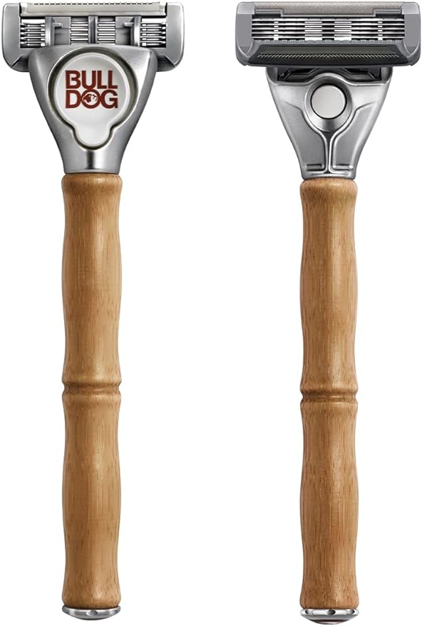 Bulldog 5-Blade Original Bamboo Holder with 2 Replacement Blades for Men - NewNest Australia