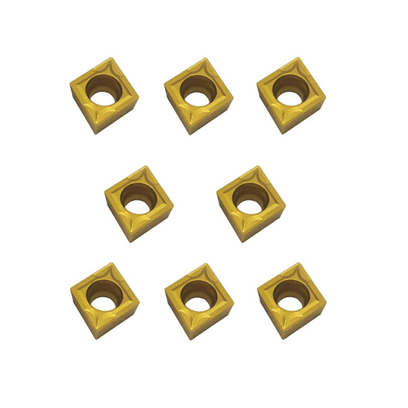 20pcs CCMT09T304/CCMT32.51 Carbide Turning Inserts,CCMT Insert Mutilayer Coated CNC Lathe Replacement Cutters Inserts for Lathe Turning Tool Holder Boring Bar CCMT32.51 20