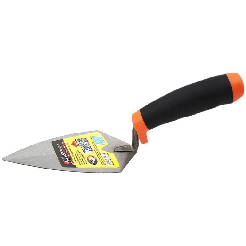 2 Pcs Pointing Trowel and Gauging Trowel Set,6" Masonry Hand Tool Set with Soft Grip Handle,Margin Trowel Bricklaying Trowel Building Products (6 Inch) 6 Inch