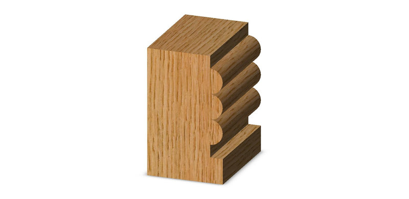 Whiteside Router Bits 3202 Multi-Beading Bit with 1/8-Inch Radius, 7/8-Inch Large Diameter and 1-Inch Cutting Length