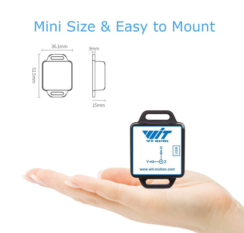 [Bluetooth Accelerometer+Inclinometer] BWT901CL MPU9250 High-Precision 9-Axis Gyroscope+Angle(XY 0.05° Accuracy)+Magnetometer with Kalman Filter, 200Hz High-Stability 3-axis IMU Sensor for Arduino