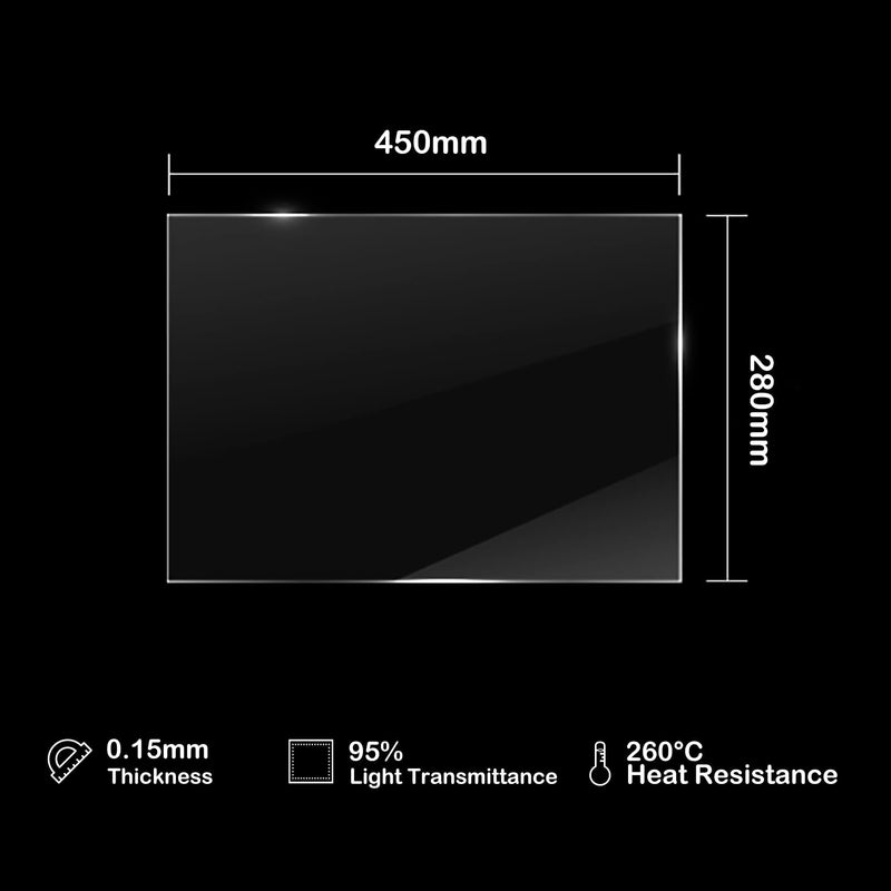 Antinsky nFEP PFA Release Film 280 * 450mm 3pcs for Phrozen Sonic Mega 8k, Transform, Anycubic M3 MAX, Creality HALOT MAGE PRO etc. Better Durability Best for Large Resin 3D Printer Upgraded from FEP