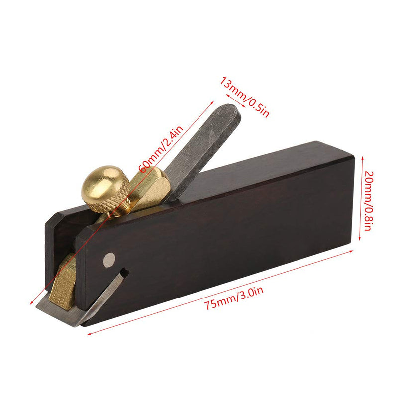 Mini Wood Planer, Woodworking Plane Ebony Mini DIY Cable Line Woodworking Plane Carpenter Wood Cutting Tool for Woodworking, Trimming, Wood Planing, Smoothing