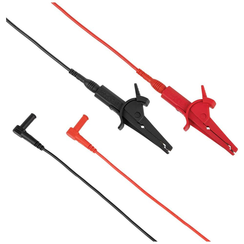 Klein Tools 69367 Alligator Clip Test Leads, Heavy-Duty Banana Plug Replacement Leads, 10-Foot