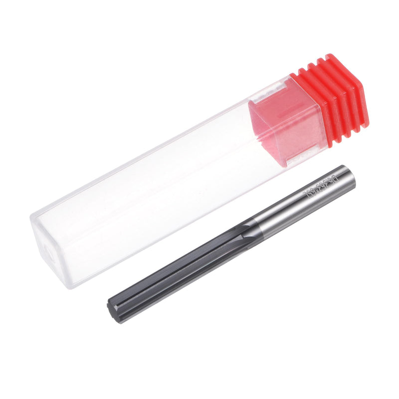 HARFINGTON Carbide Chucking Reamer 0.25"(6.36mm) Dia Straight Flute Straight Shank Machine Reamer Tool for Metal and Lathes CNC Machining Centers, Black 0.25"