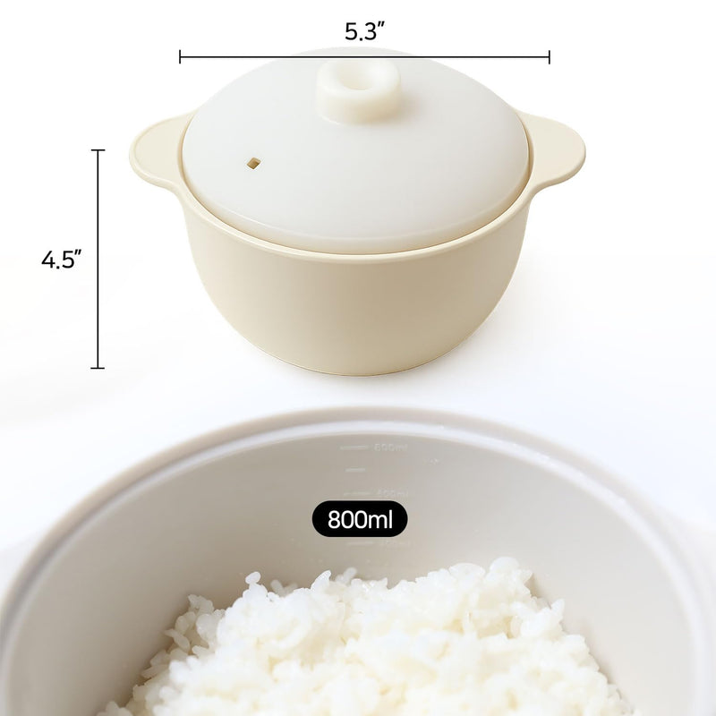 Premium Silicone Steamer – BPA-Free, Safe for Microwave, Oven, Dishwasher – 800ml – High Heat Resistance, Made in Korea
