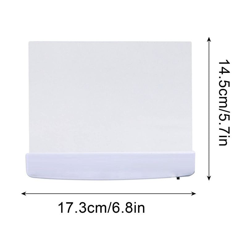 Juesi Flat Book Light for Reading in Bed at Night Clear LED Book Full Page Light Illuminator Panel Plate Lamp Board Wireless (White)