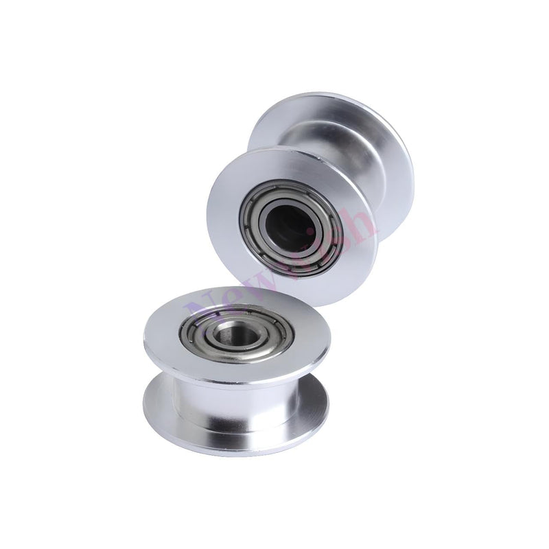 GT2 Idler Pulley 20 Toothless Bore 5mm Width 6mm 20T GT2 Idler 5mm Bore for 3D Printer 6mm Width GT2 Timing Belt.(10pcs) GT2 Idler 6mm Width