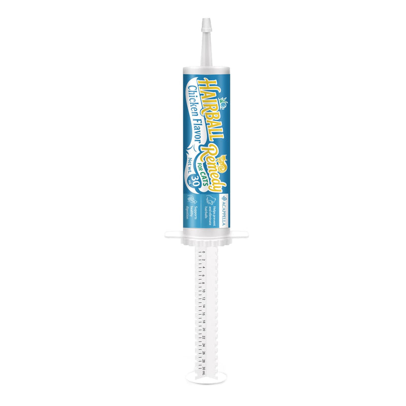 ACAPPELLA Chicken Flavor Cat Hairball Remedy - 30ml | Exact Dosage ; Mess-Free ; Easy-Squeeze
