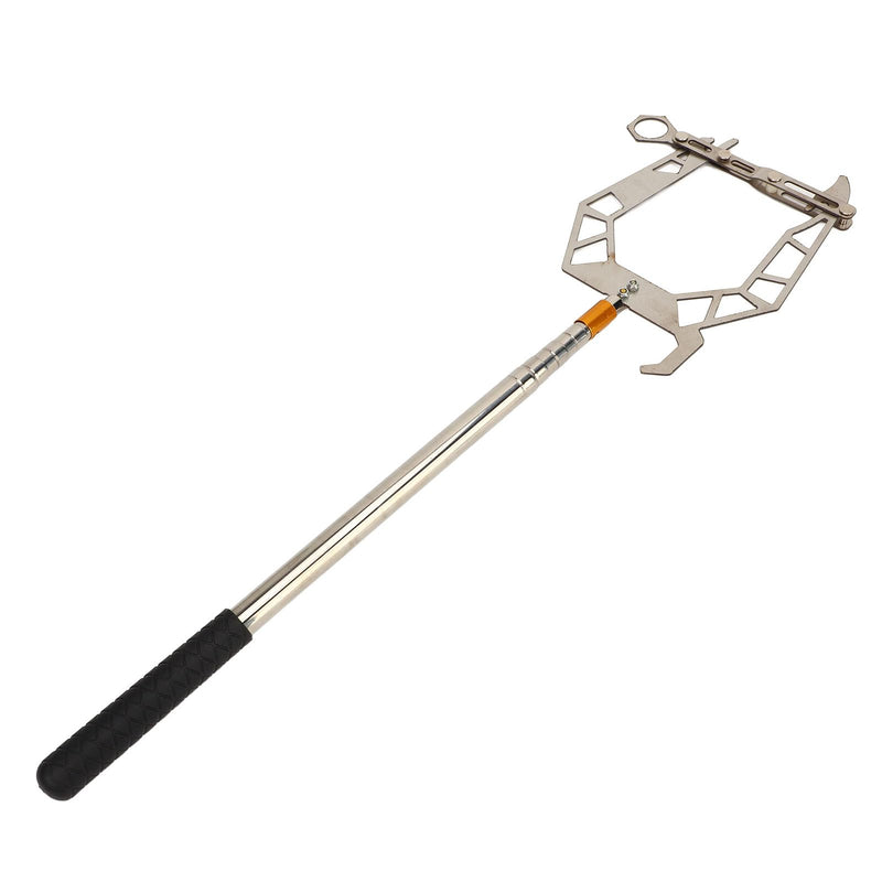 EVGATSAUTO Mooring Rope Dock Threader, Stainless Steel U-Type Cable Wire Guider with Telescopic Rod, Ship Parking Tool